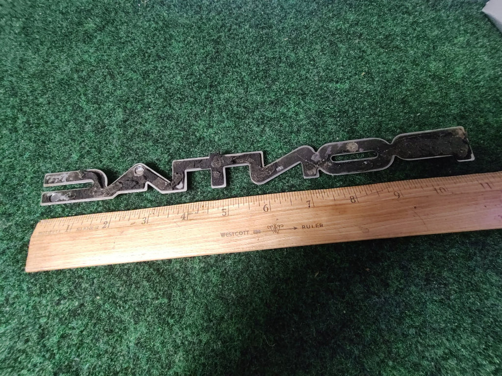 Pontiac OEM Vintage Plastic 10.75" Emblem Badge Logo Nameplate Name Insignia 6S4