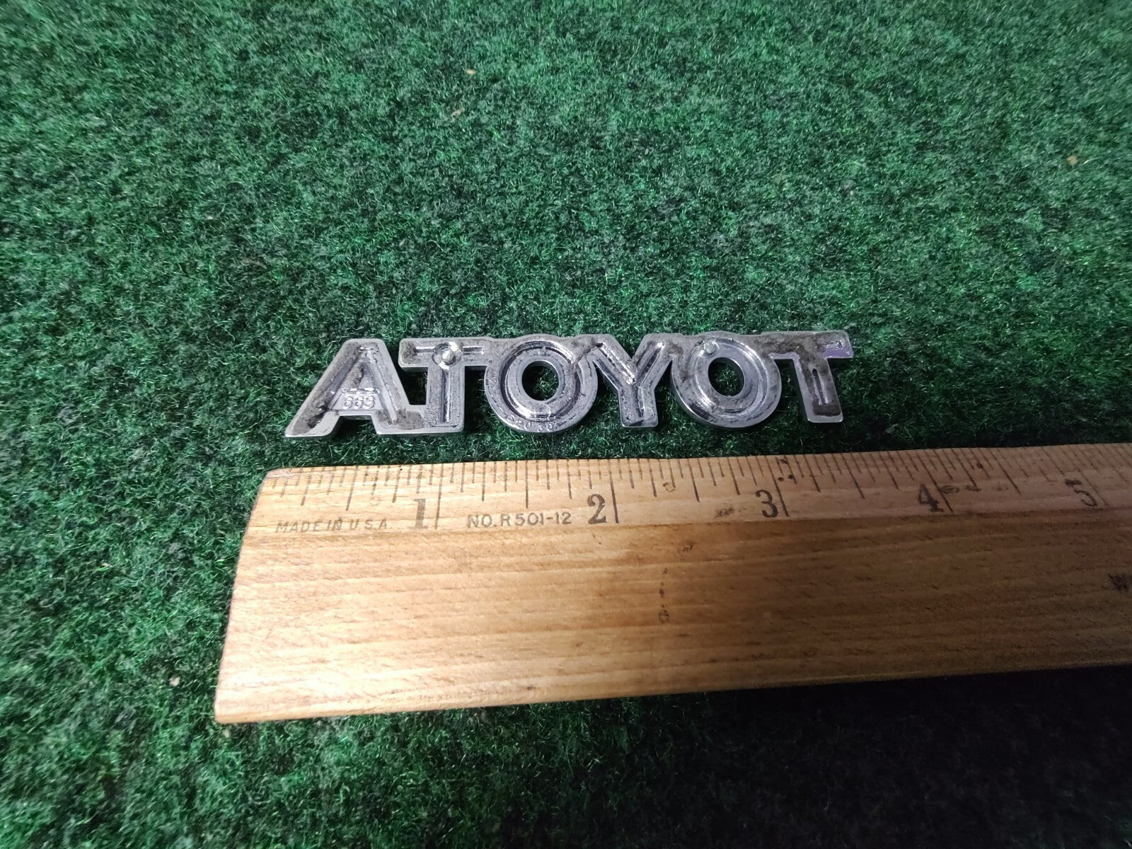Toyota Luggage Compartment Door Name Plate Emblem 75446-52030 Genuine Oem 6S1