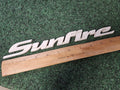 1998-2004 Pontiac Sunfire Emblem Badge Logo Nameplate Name Plate White 4M9