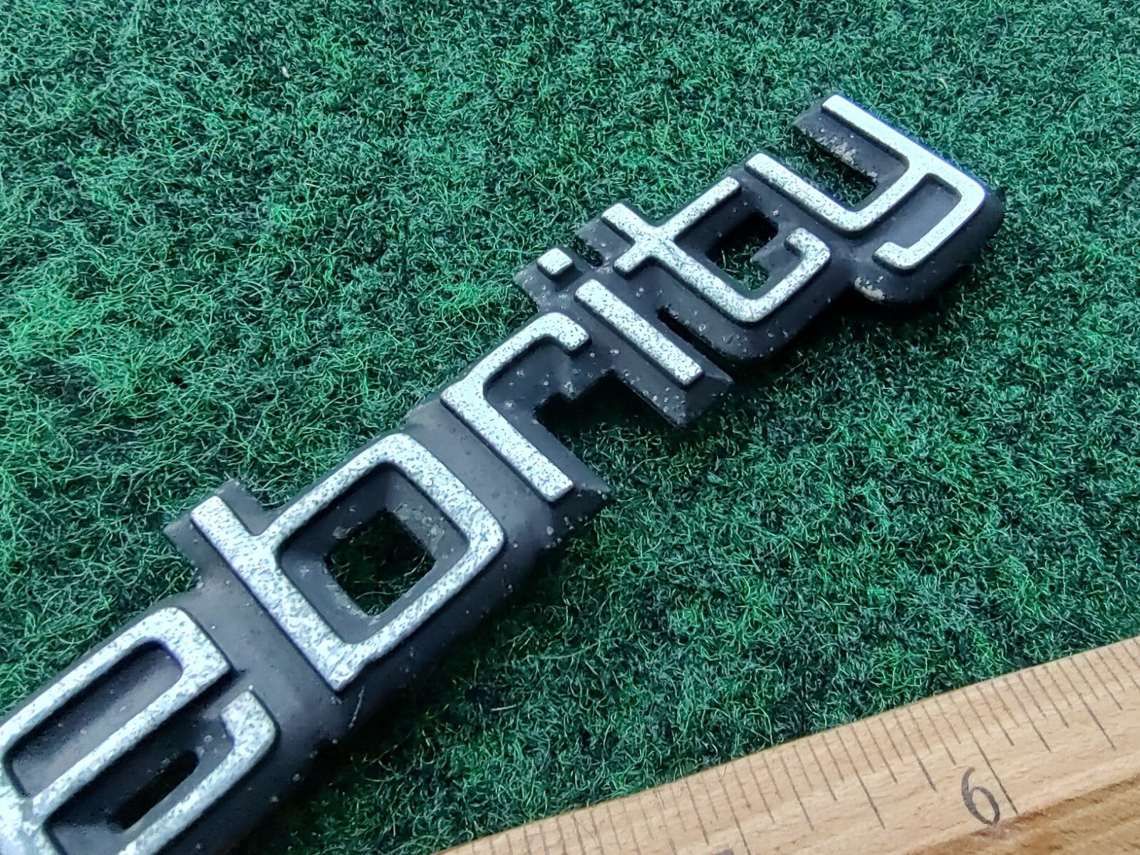 Chevy OEM Celebrity Chrome & Black 8" Emblem Badge Logo Nameplate Name Plate 5S3