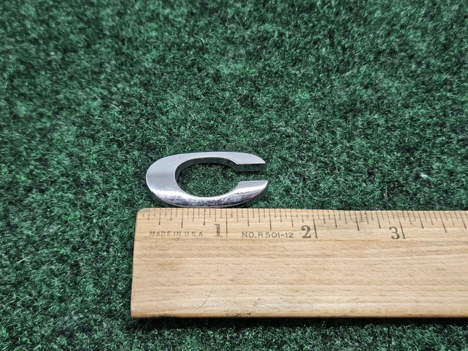 OEM "C" 3D Chrome Individual Letter Lettering Emblem Badge Logo Nameplate C 2S2