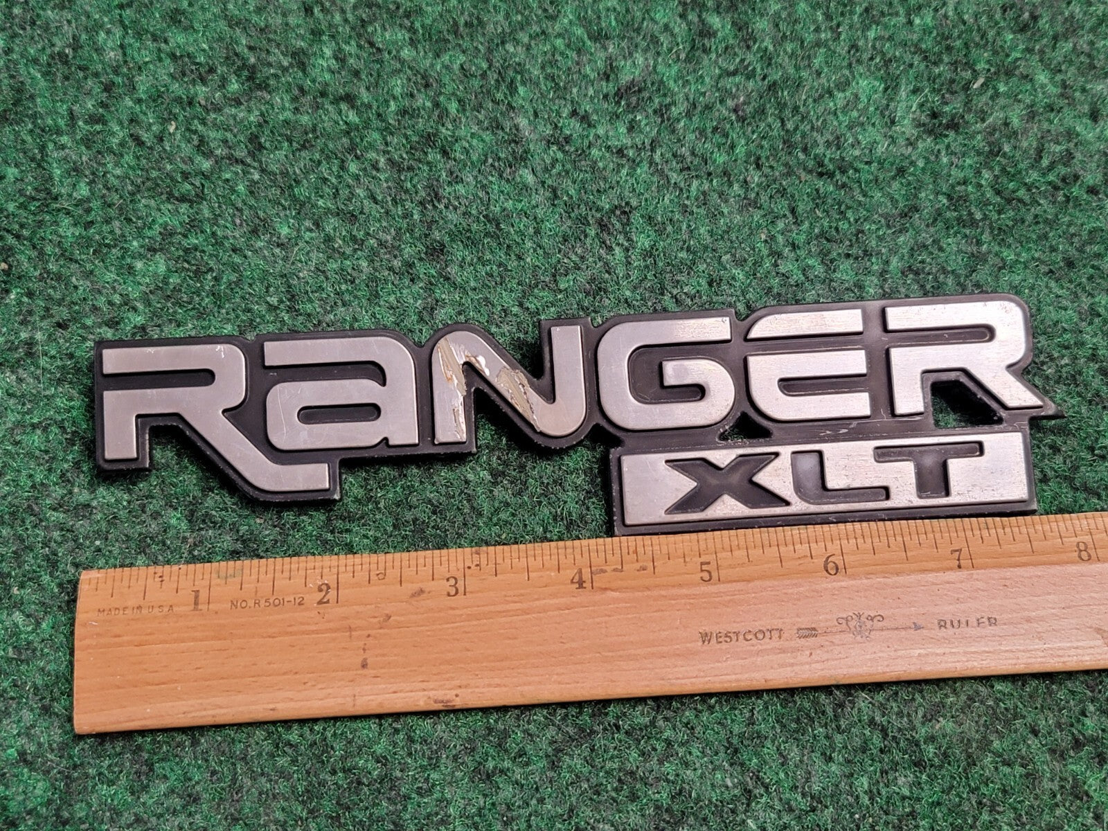 Ford 1993-2005 Ranger XLT Chrome Fender Emblem Badge Nameplate F67B16B114BA 1M7
