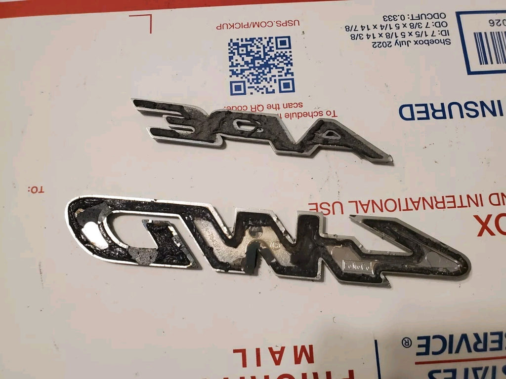 Ford Escape Rear Chrome "4WD" NAMEPLATE Emblem OEM 8L8Z-7842528-D 3L7
