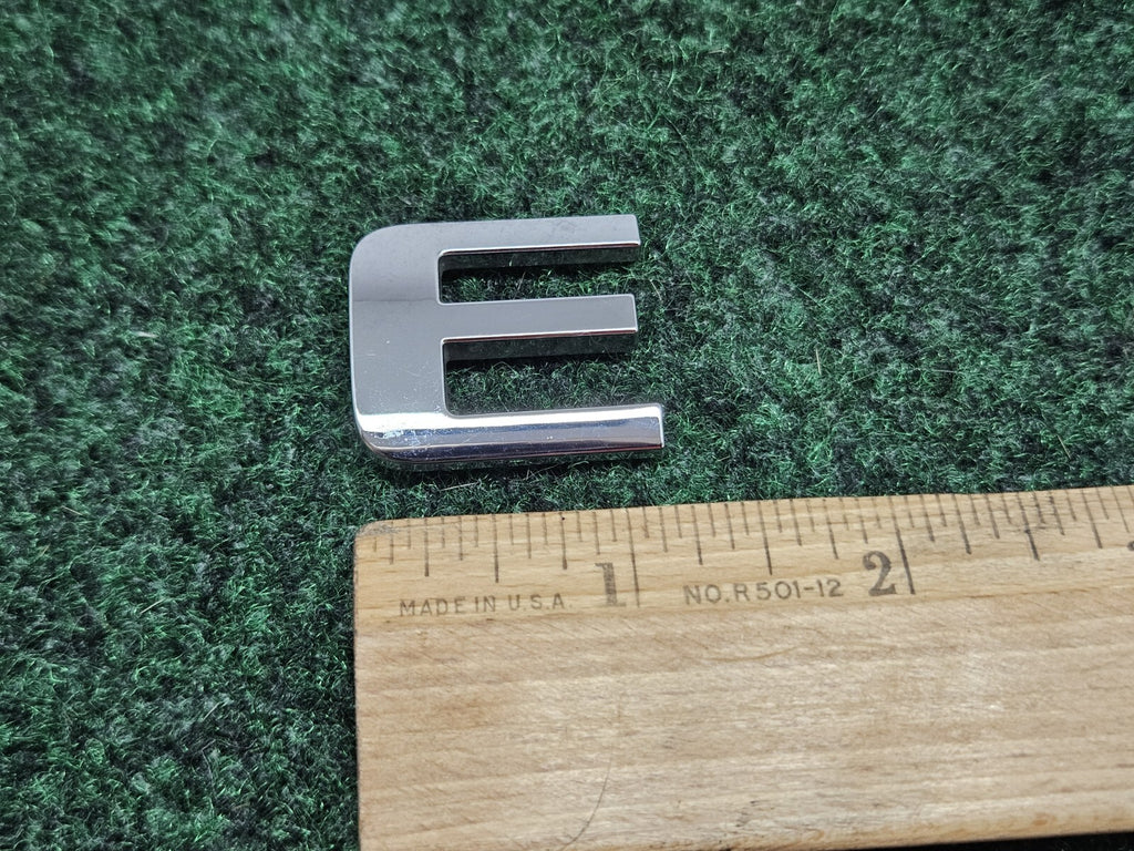 OEM "E" Chrome Individual Letter Lettering Emblem Badge Logo Sign Nameplate 7S6