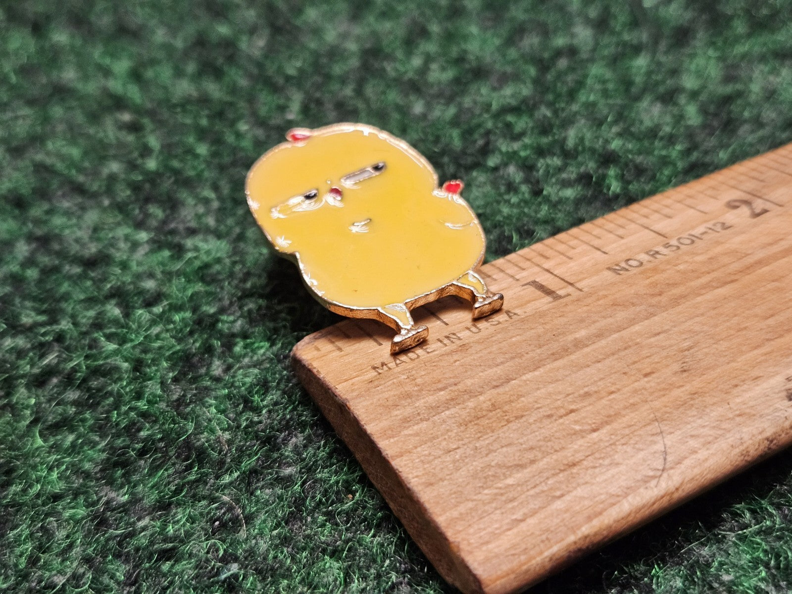 Angry Chicken Lapel Pin