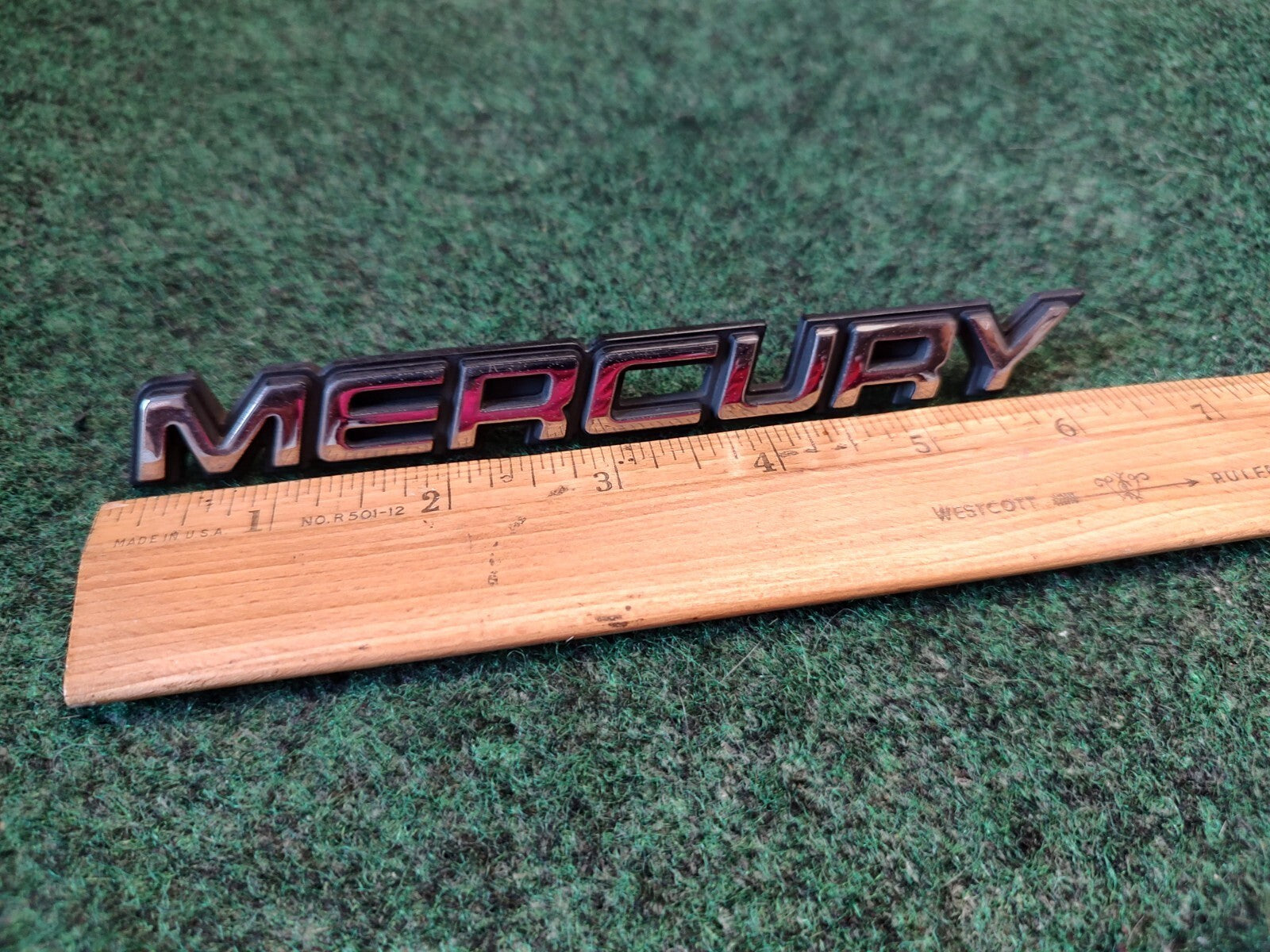 1992-1997 Mercury Grand Marquis Emblem Logo Badge Driver Rear Panel Chrome 3S1