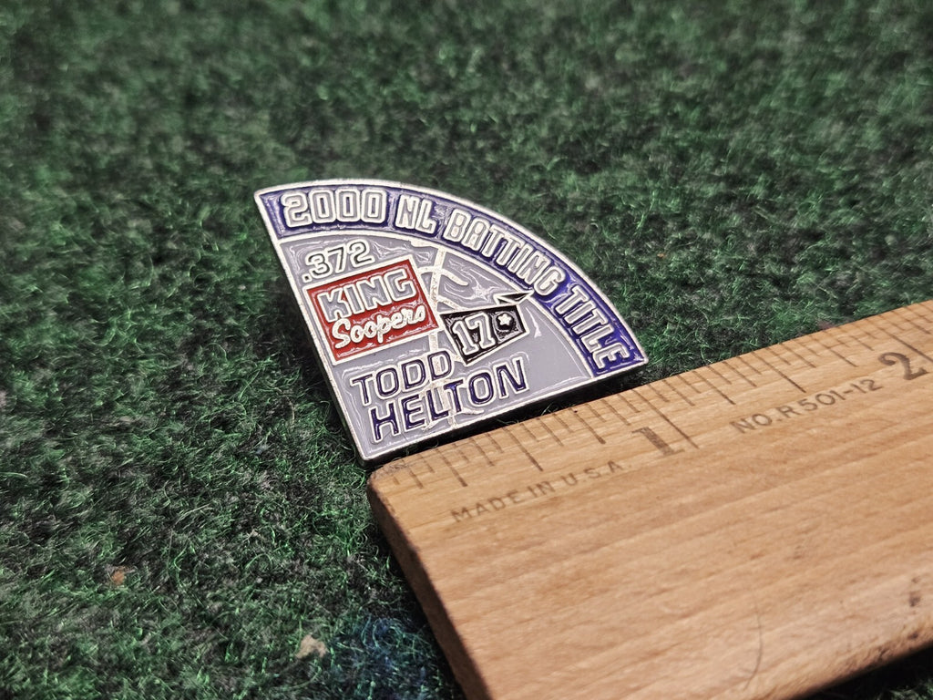 Todd Helton Colorado Rockies 2000 NL Batting Title Coors Field Lapel Hat Pin