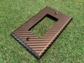 Wall Plate Decora Outlet Switch Cover 1 Gang UL Black Carbon Fiber