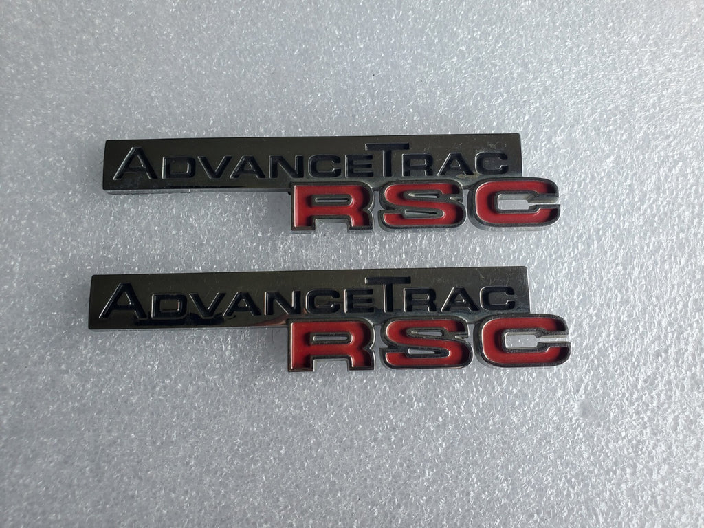 (2) Ford Expedtion Explorer Rear Chrome ADVANCE TRAC RSC NAMEPLATE Emblem 2L1