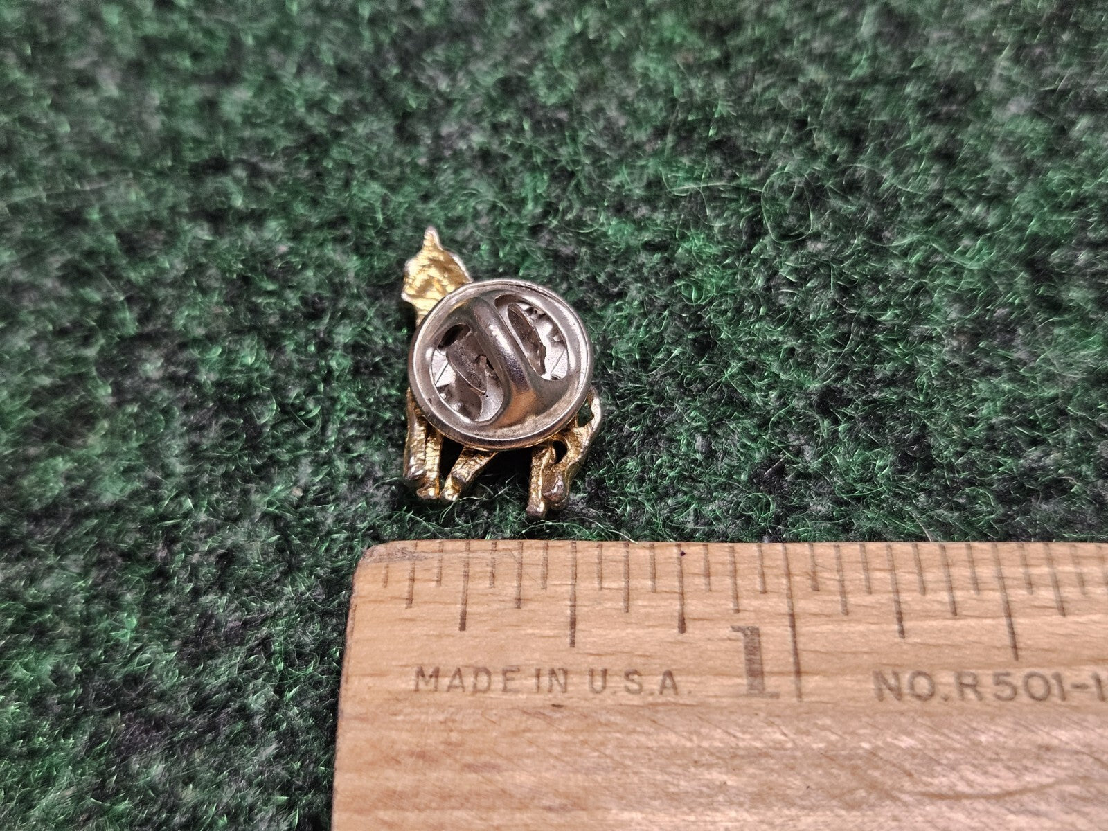 Vintage Gold Tone Brooch Pin Mother Giraffe with Baby Calf