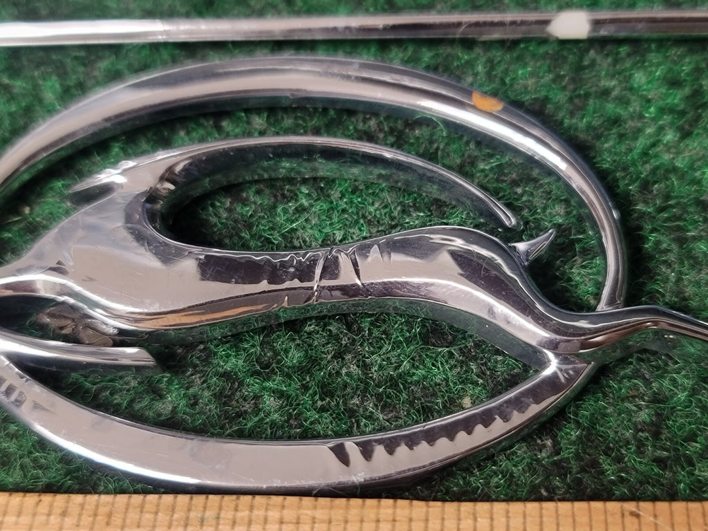 (3) CHEVROLET IMPALA EMBLEM OEM SILVER BLACK CHROME GENUINE 3S9