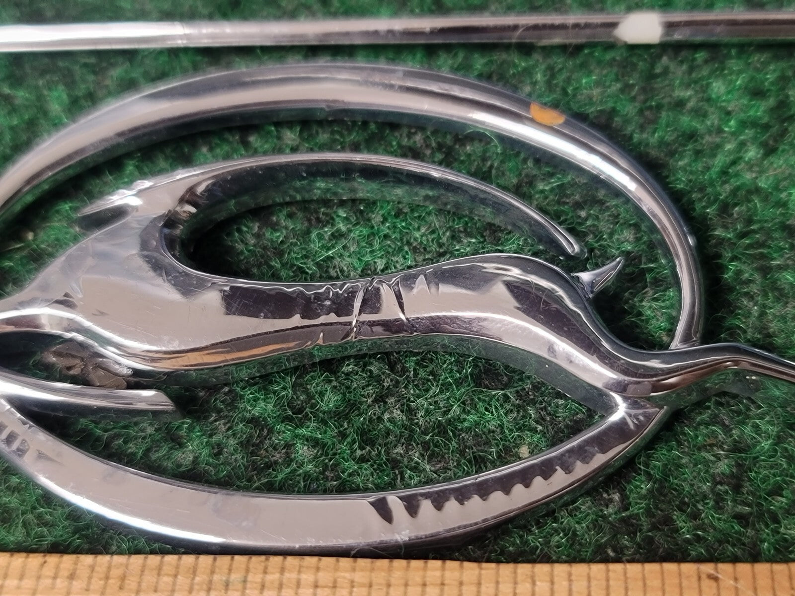 (3) CHEVROLET IMPALA EMBLEM OEM SILVER BLACK CHROME GENUINE 3S9