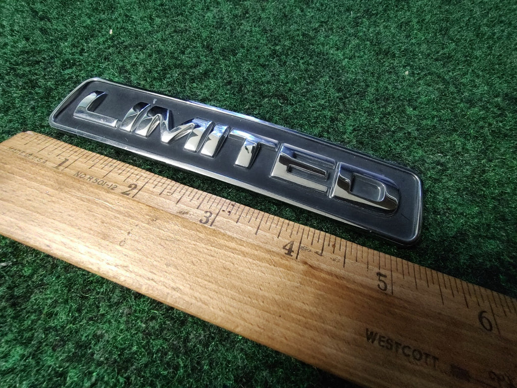 Ford OEM Limited Chrome Black 5.25" Emblem Badge Logo Nameplate Name Plate 3S6