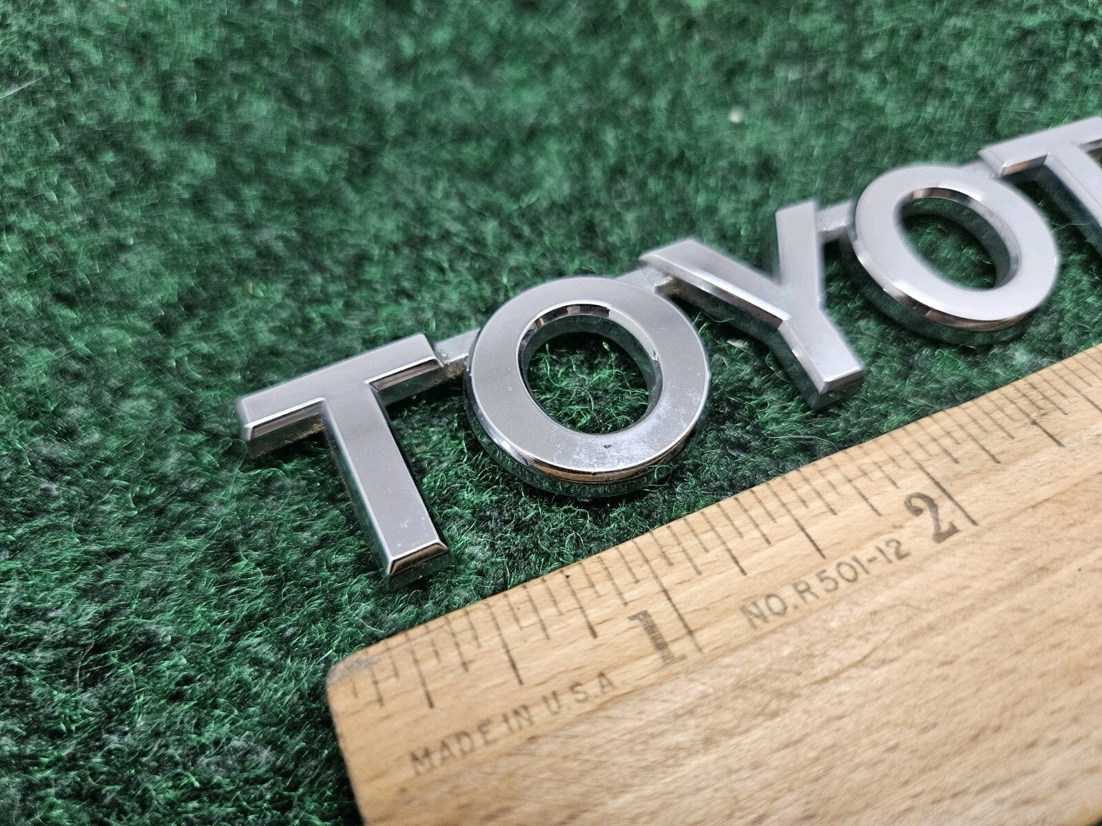 Toyota Rear Trunk Lid Emblem Name Plate Nameplate 5" Chrome OEM GL2