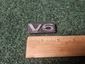 OEM V-6 V6 Black Plastic ~2" Emblem Badge Logo Nameplate Name Plate 3L2