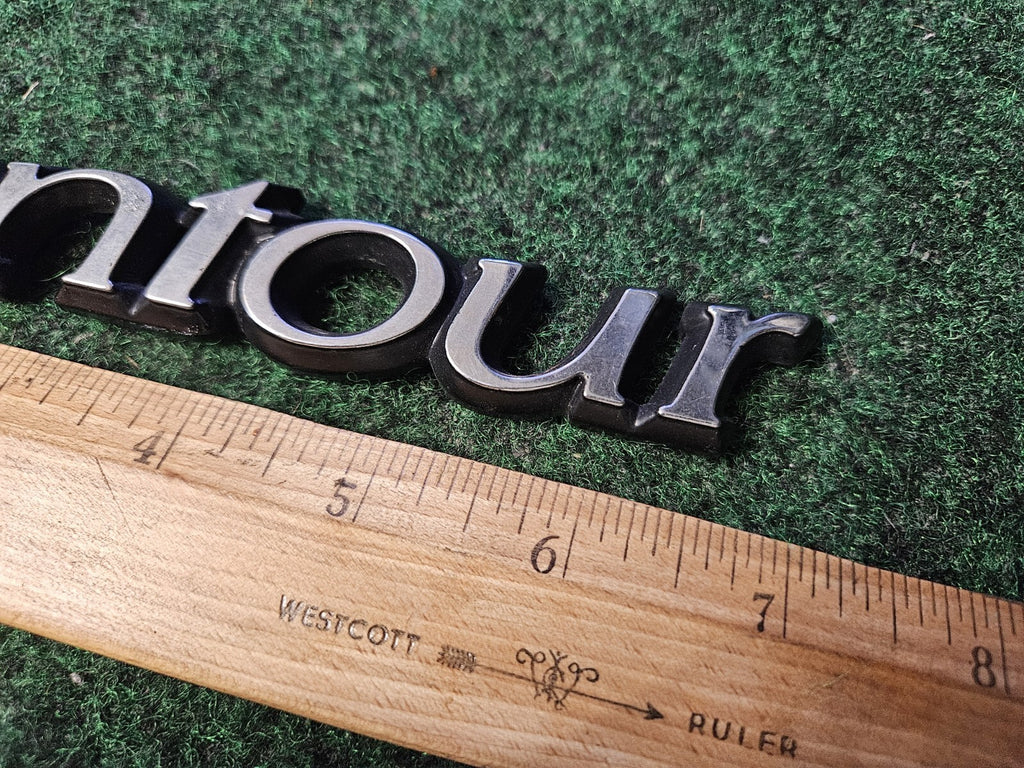 95 96 97 98 99 00 FORD CONTOUR REAR CHROME EMBLEM LOGO BADGE SYMBOL 4M9