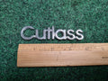 Oldsmobile Cutlass Emblem Nameplate Chrome Metal OEM 1S2