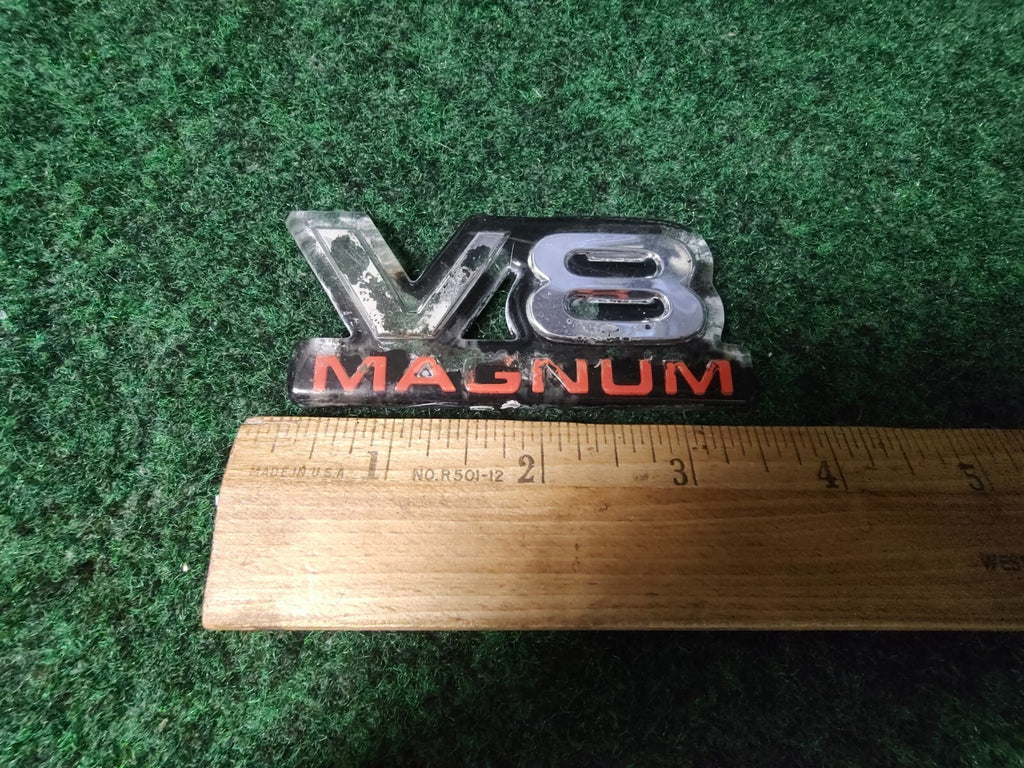 Dodge V8 Magnum Front Fender Plastic Emblem Badge Logo Nameplate Name Plate 1S6