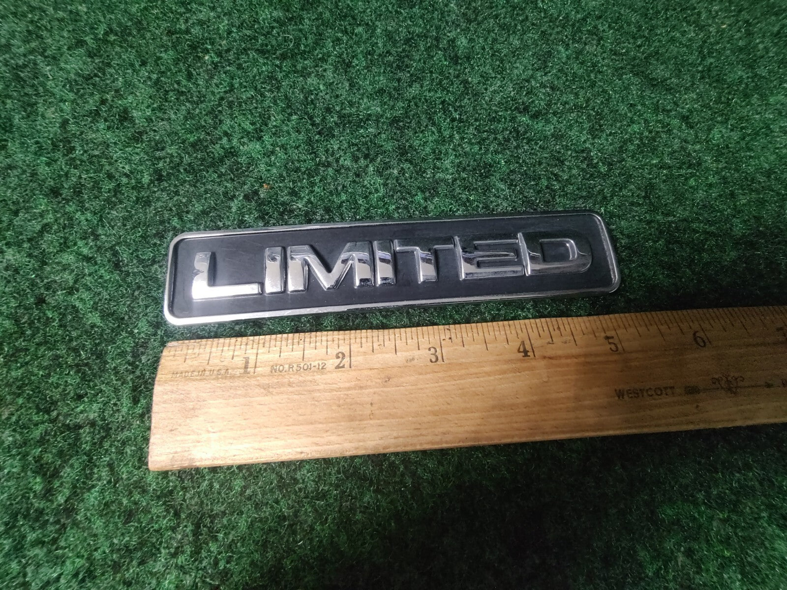 Ford OEM Limited Chrome Black 5.25" Emblem Badge Logo Nameplate Name Plate 9L3