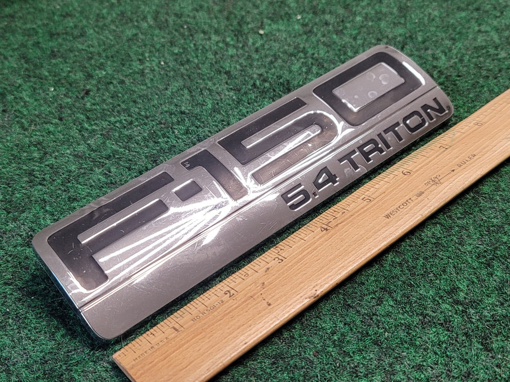 2004-2008 Ford F150 Triton Fender Emblem 5L34-16B114-PA Chrome LH RH OEM 7L1