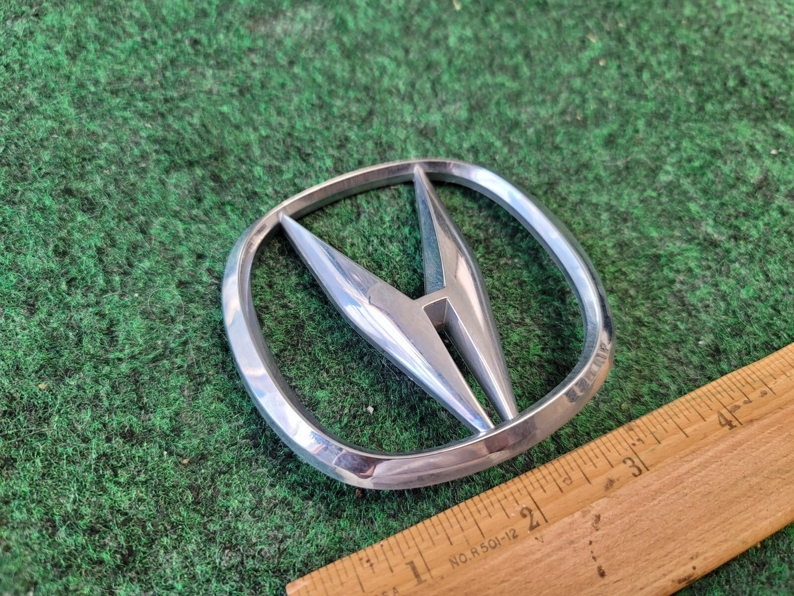 2000-2006 ACURA MDX A EMBLEM REAR TRUNK LID LOGO SYMBOL BADGE CHROME OEM 1M4