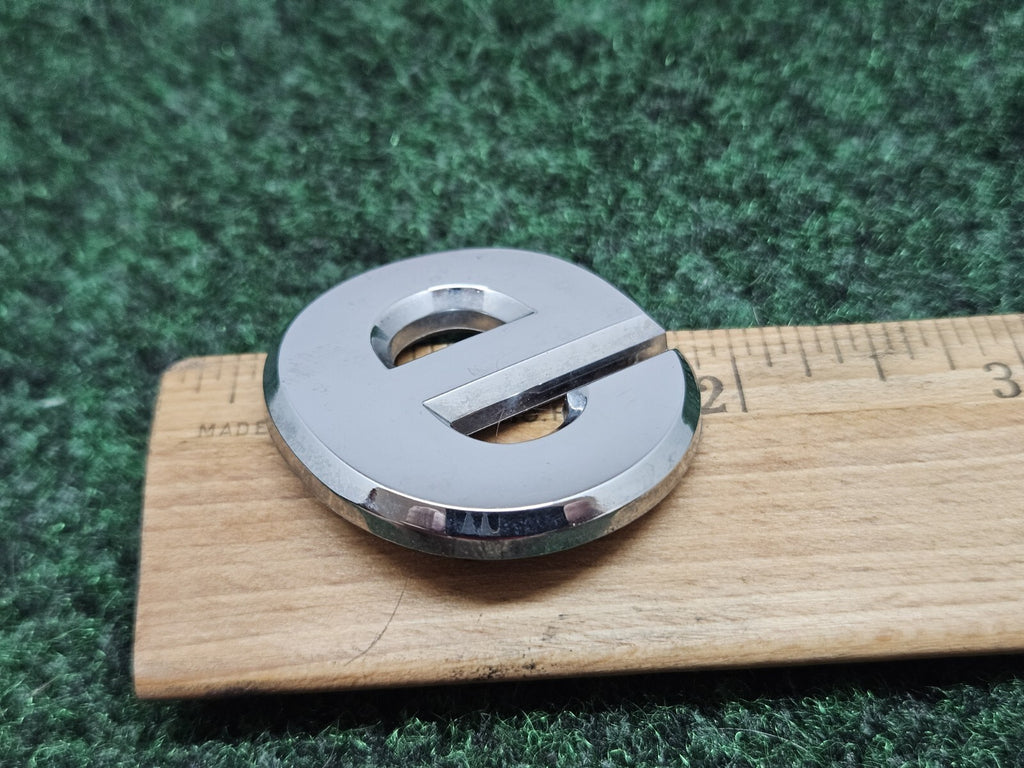 Jeep OEM "E" Chrome Hood Hatch Letter Emblem Badge Logo Nameplate 7S6