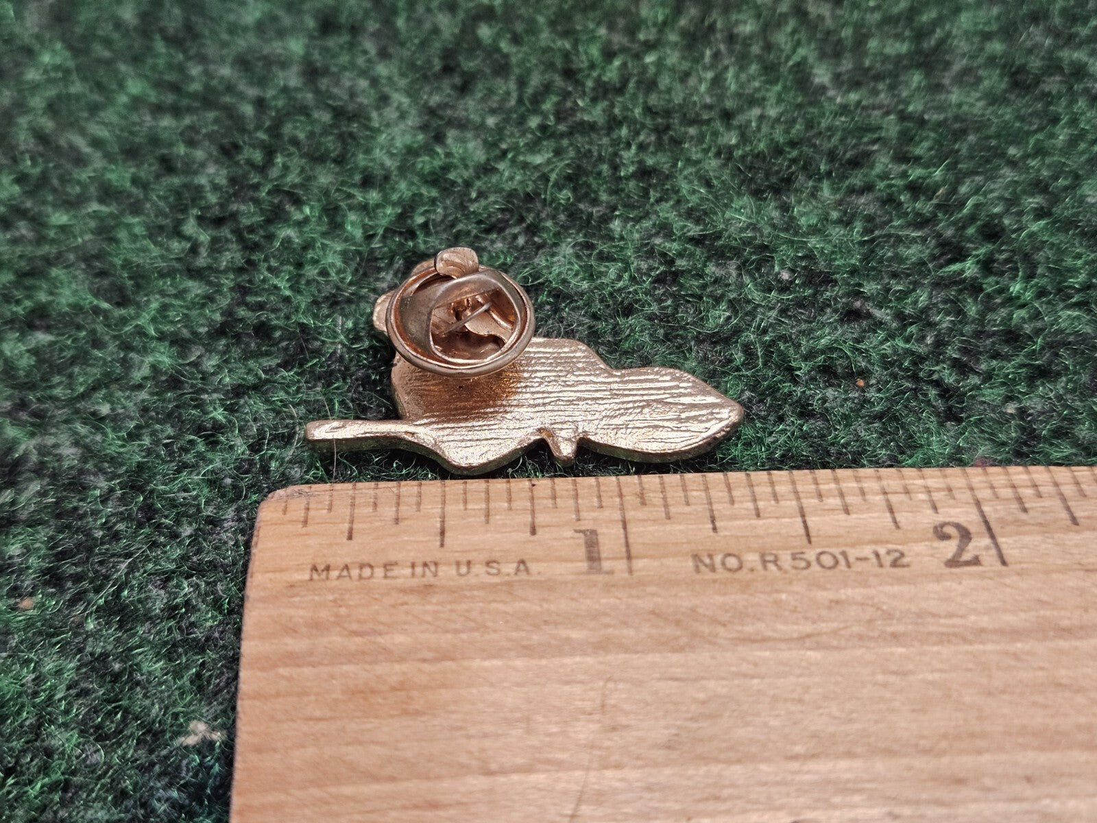 Rabbit On Broomstick - Enamel Lapel Pin Brooch Snap On