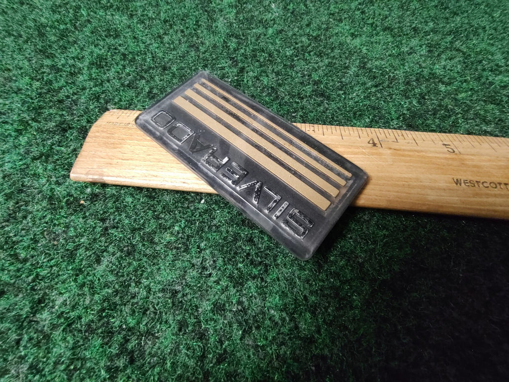 1990s SILVERADO Plastic Roof Panel Emblem OEM NAME PLATE 4S5