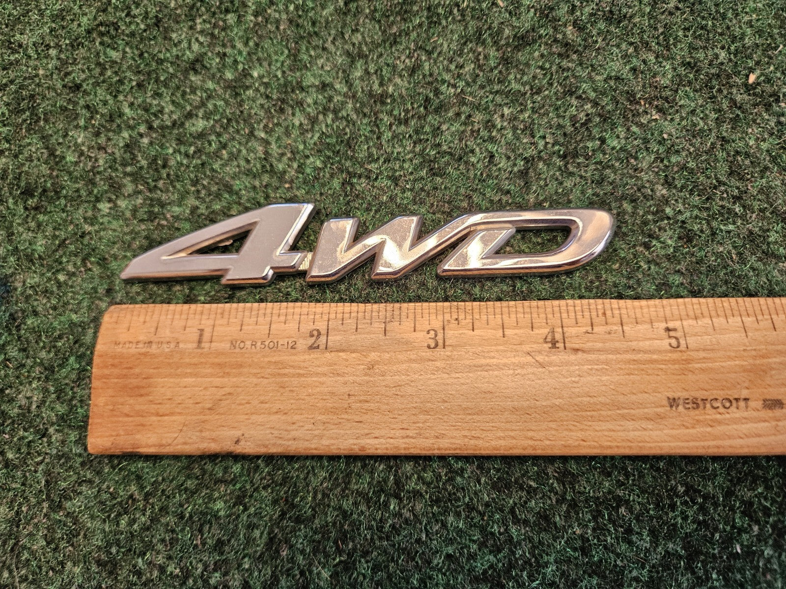 Toyota 4WD REAR GATE SIDE EMBLEM LOGO BADGE NAME PLATE 5M4