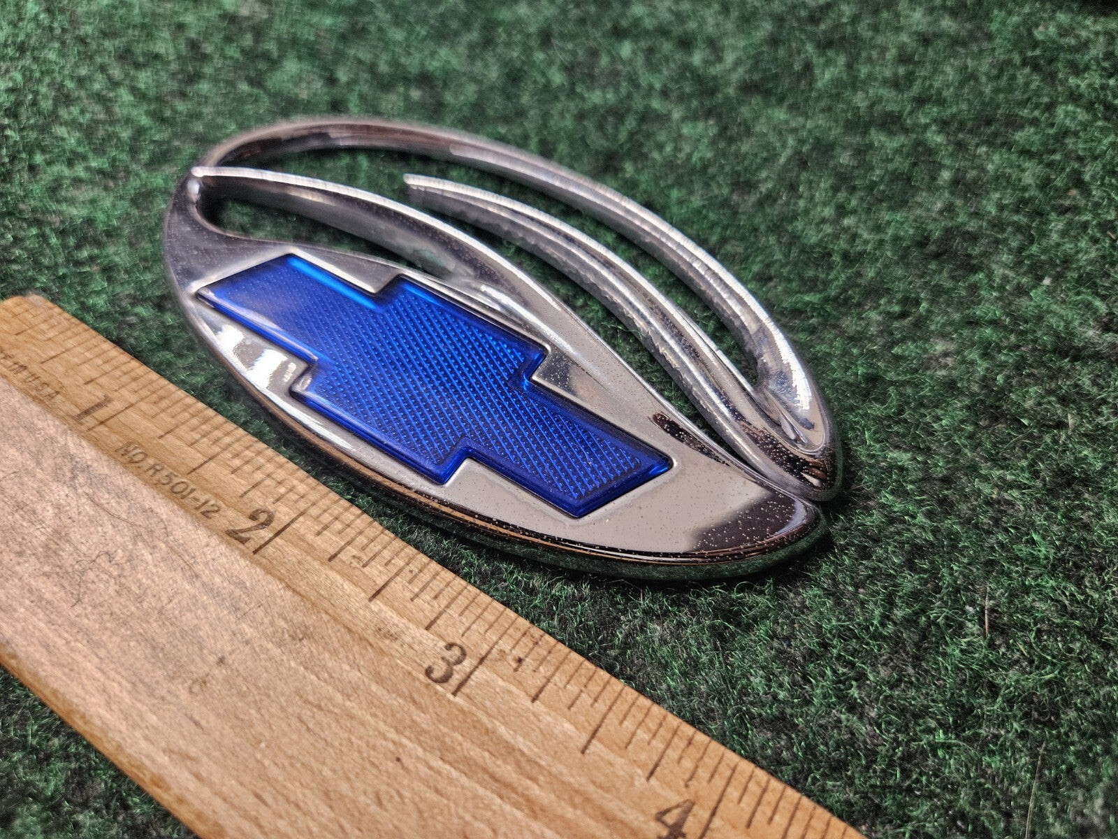 Chevrolet Malibu Chrome Blue Trunk Lid Emblem Badge OEM Logo Nameplate 4S1