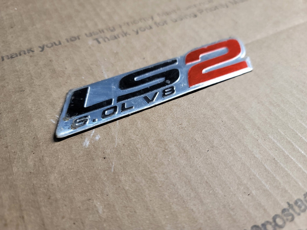 1X OEM LS2 6.0L V8 Emblem Engine Badge For car Nameplate HL3