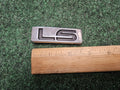 Vintage Ford "LS" Chrome Black Emblem OEM f8db16702 Db Unknown Make Model 5M7
