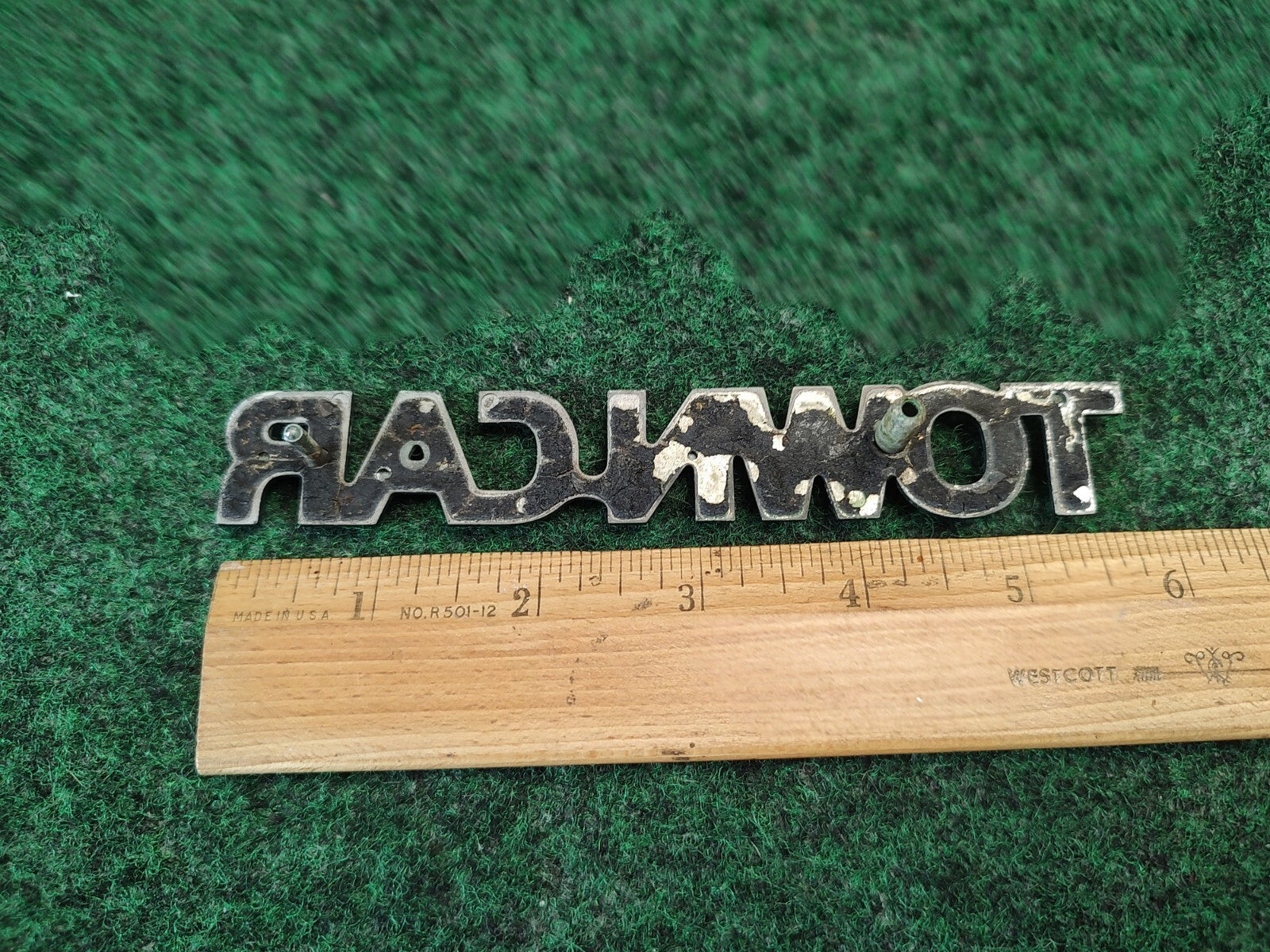Lincoln OEM Town Car Chrome ~6 Inch Emblem Badge Logo Nameplate Name Plate 4S7