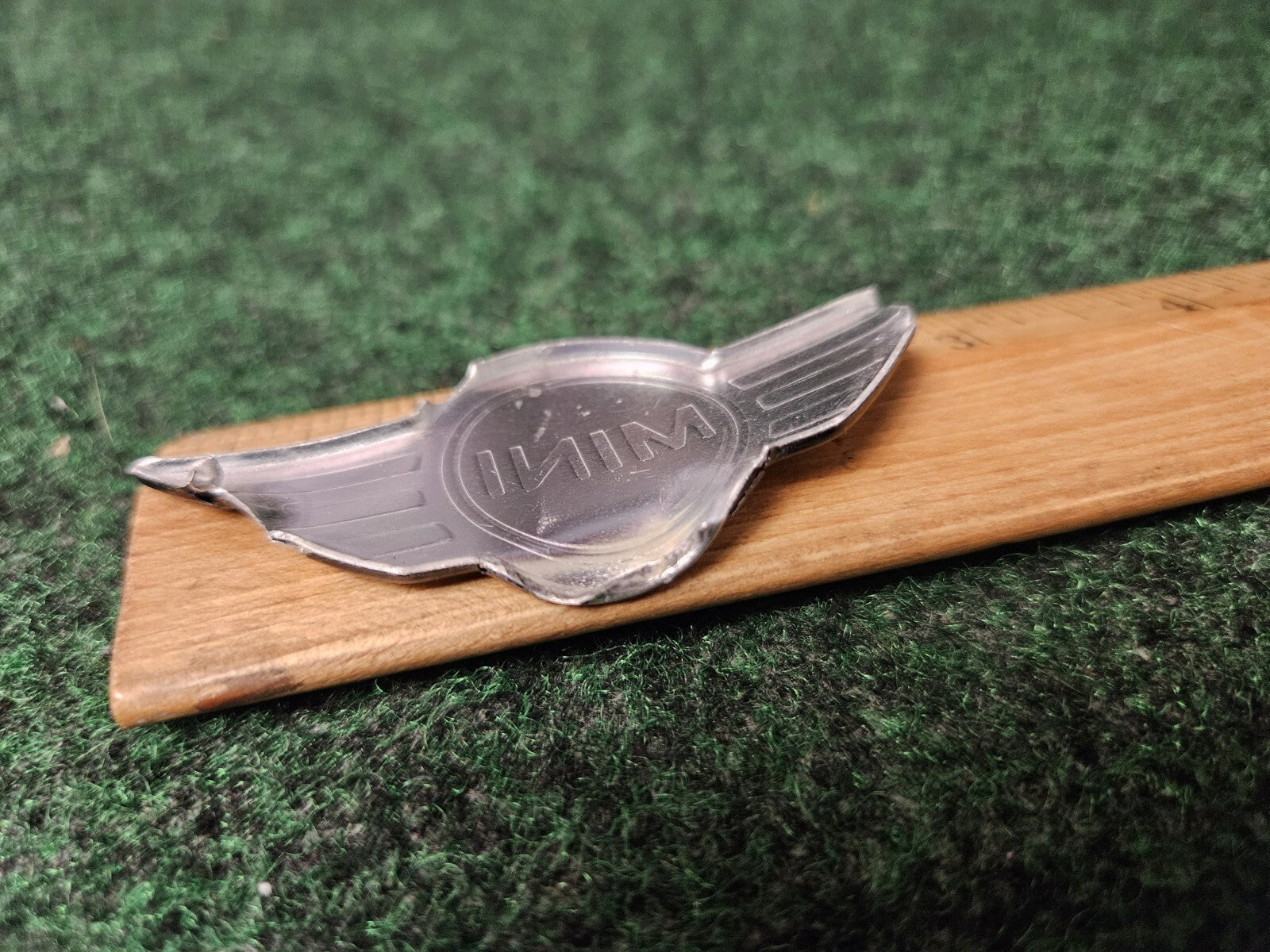 Mini Cooper STEERING WHEEL Emblem RING Used Damage 3M4