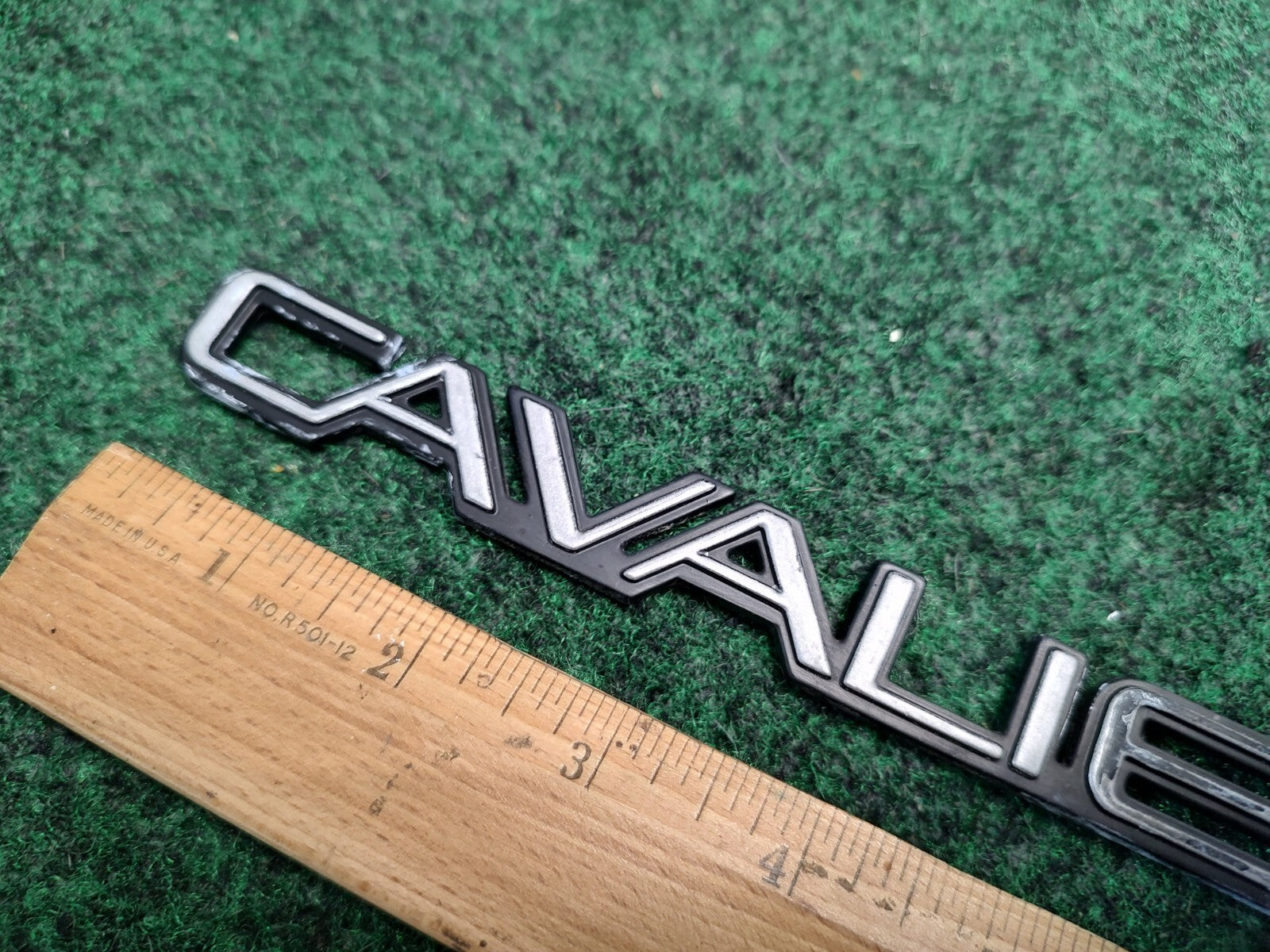 Chevy 1990-1994 Cavalier RS Red Rear Trunk Emblem Badge Logo Nameplate Name 1S4