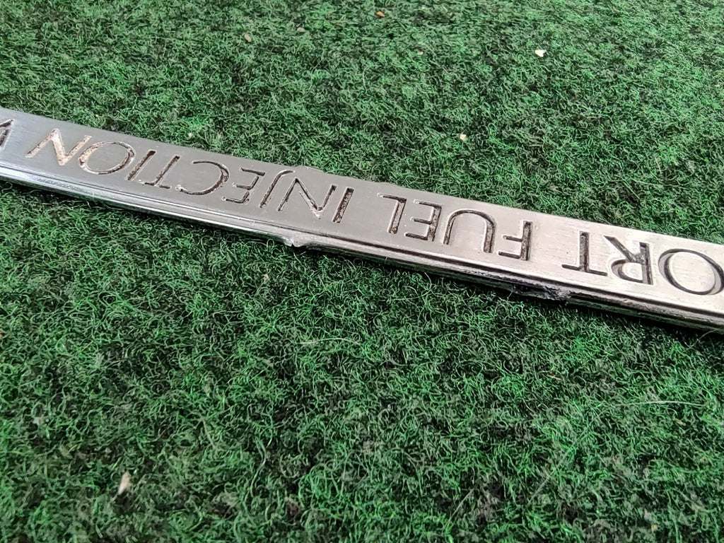 Cadillac 4.9 Port Fuel Injection V8 Machined Emblem Metal Badge Nameplate 1S5