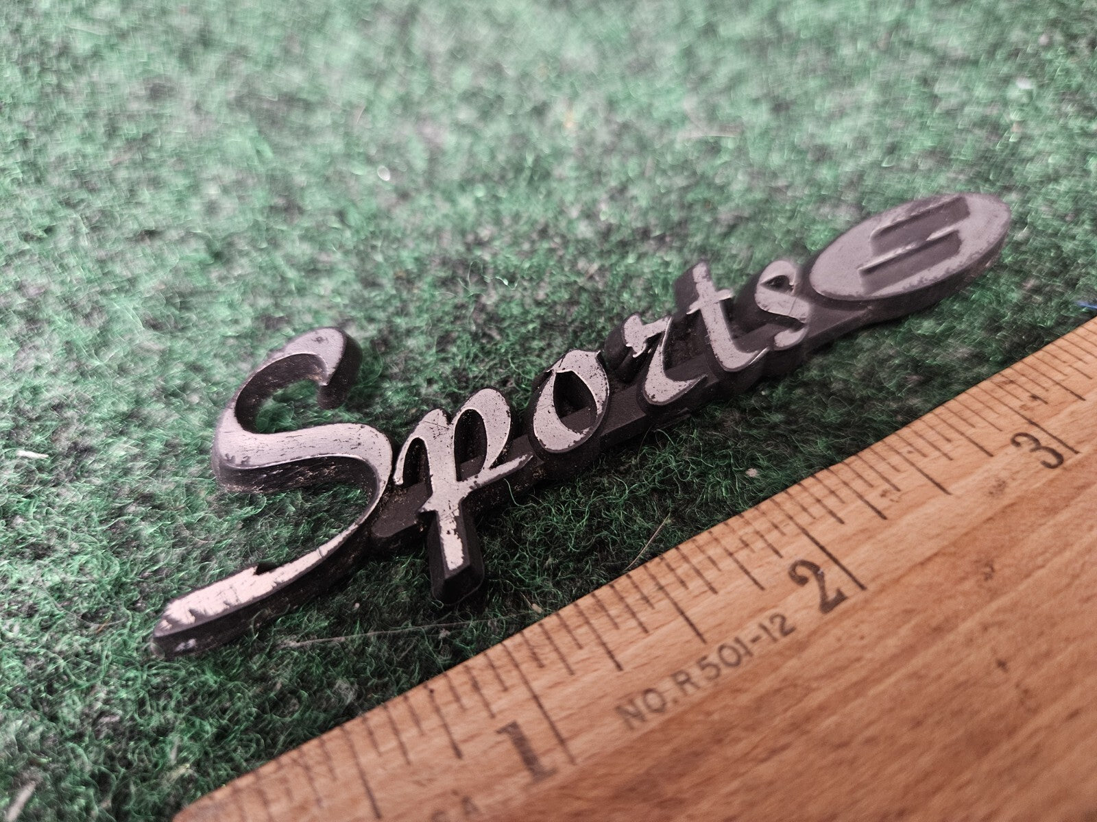 Sport Black Plastic 4" Emblem Badge Logo Nameplate Name Plate Insignia 3M4