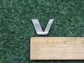 OEM "V" Chrome Individual Letter Lettering Emblem Badge Logo Nameplate 3D 7S9