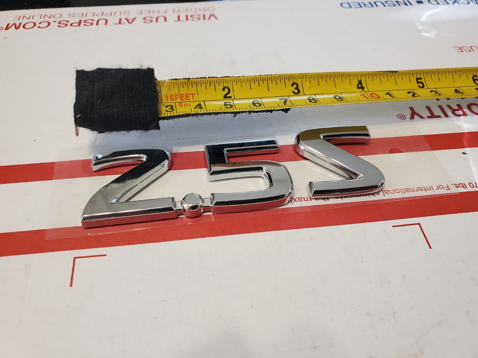 NISSAN 2.5 S REAR CHROME EMBLEM LOGO SYMBOL BADGE OEM 3L9