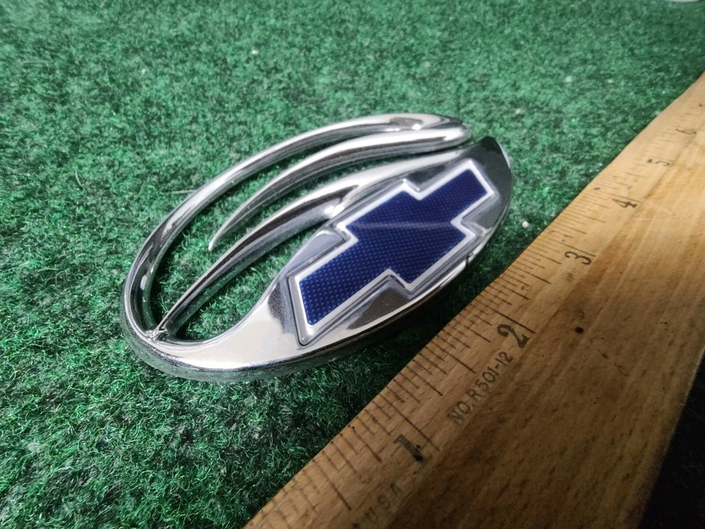 Chevy Chevrolet Malibu Chrome Blue Trunk Lid Emblem Logo Nameplate Badge 1S3