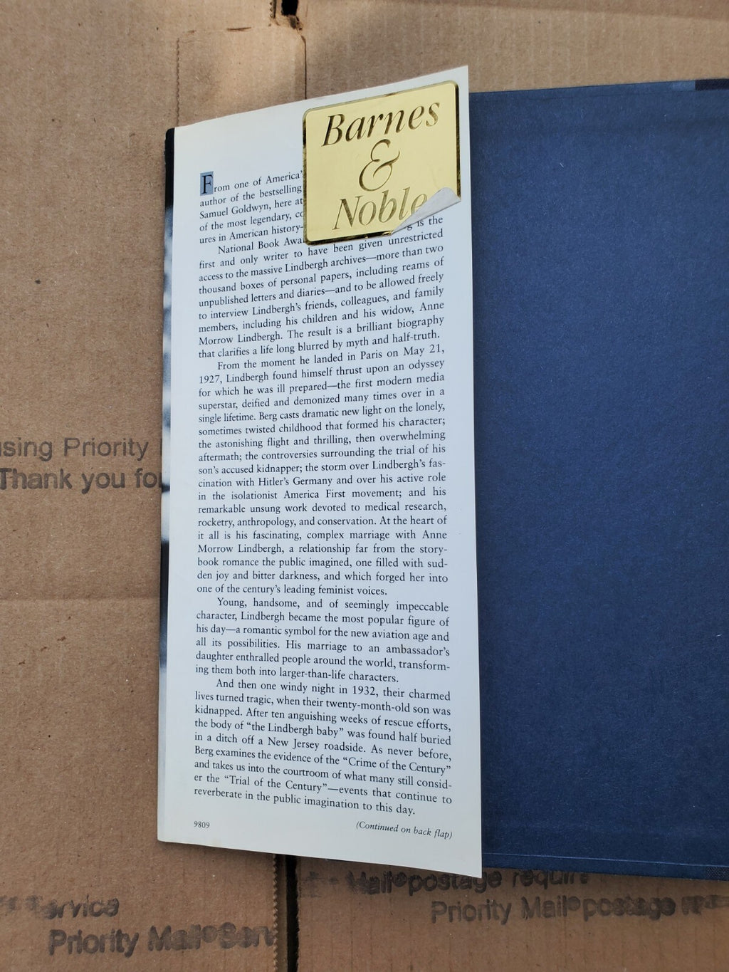 Lindbergh - Hardcover By Berg, A. Scott -B7