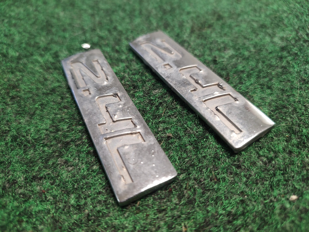 2 CHROME METAL 2.4L ENGINE RACE MOTOR SWAP EMBLEM BADGE FOR TRUNK HOOD DOOR 1S9