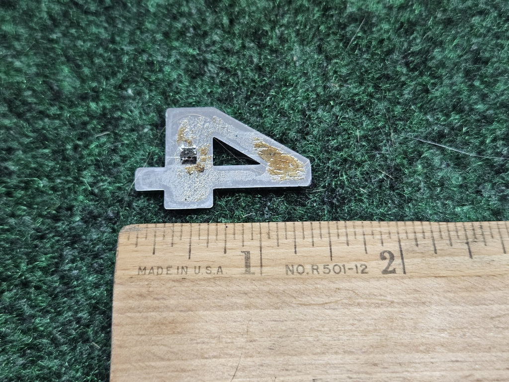 OEM "4" Chrome Individual Number Lettering Emblem Badge Logo 3D Nameplate 4 7S7