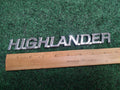 01 02 03 04 05 06 07 TOYOTA HIGHLANDER REAR LID EMBLEM LOGO BADGE SYMBOL 2S5