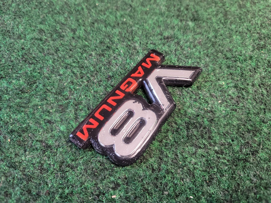 94 95 96 97 98 99 00 01 DODGE RAM V8 MAGNUM SIDE EMBLEM LOGO BADGE SIGN 7L1