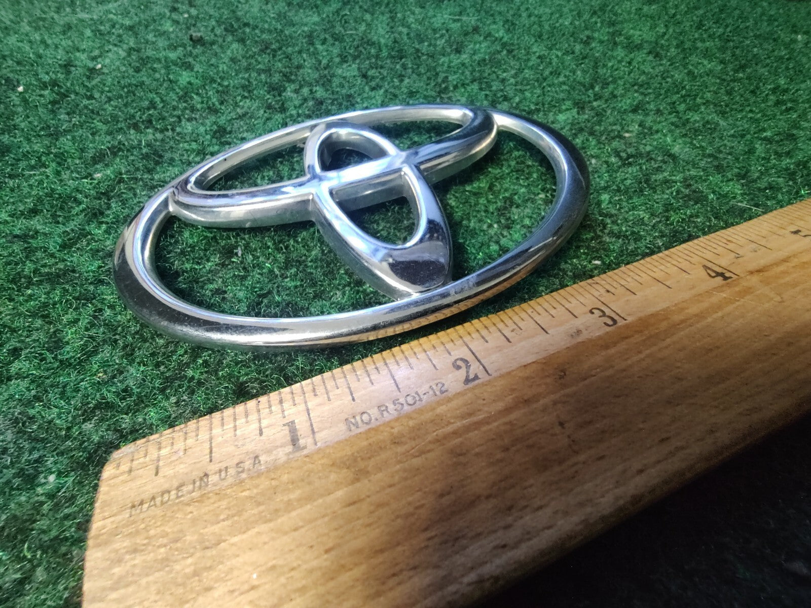 Toyota Chrome Emblem Logo Symbol Unknown Model ~4" 7S3