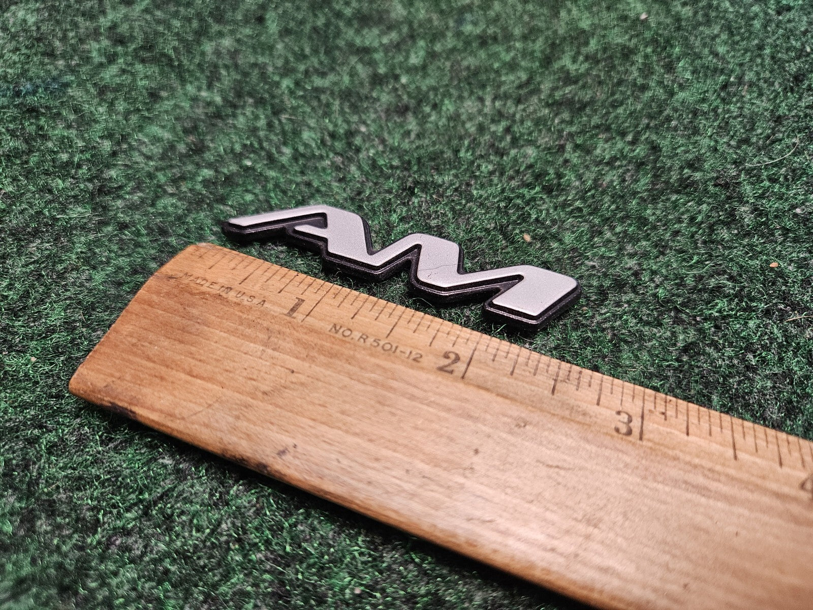 1997 - 2003 Pontiac Grand "AM" AM Door Name Plate Chrome NAMEPLATE OEM VNTG CL4