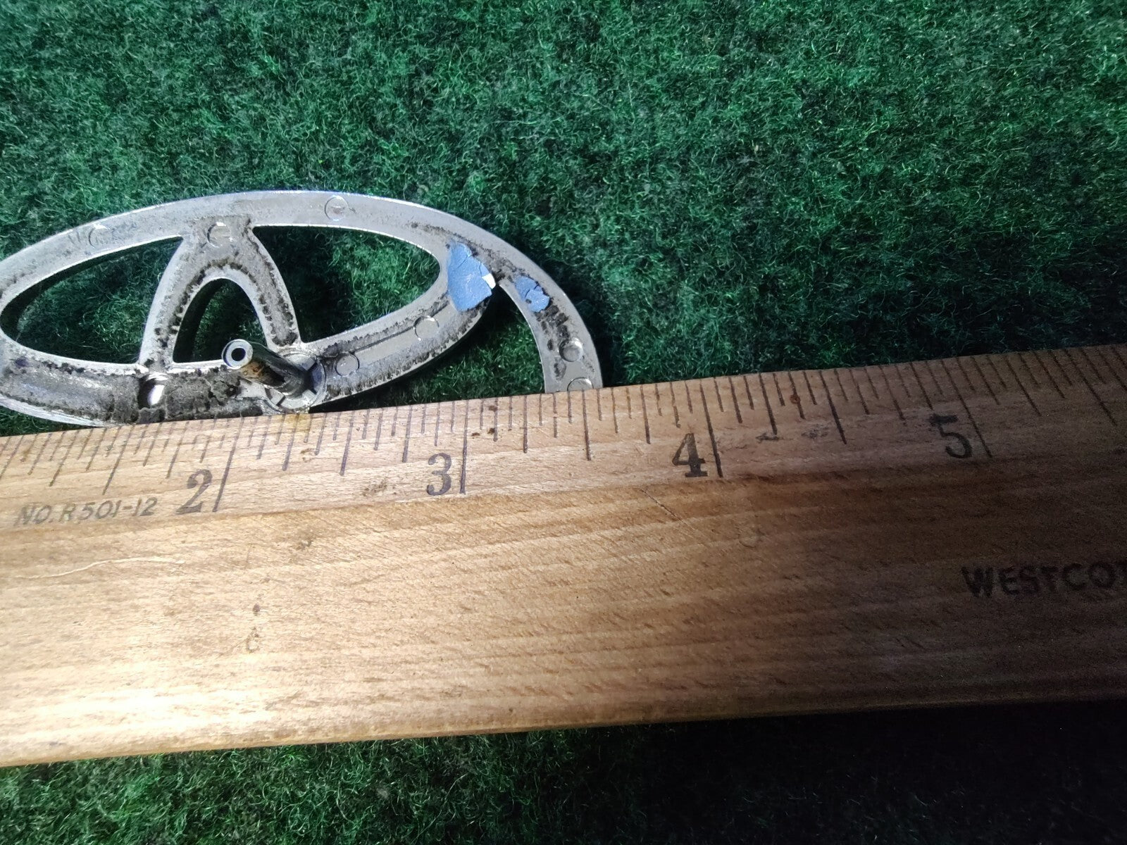 Toyota Chrome Emblem Logo Symbol Unknown Model ~3.6" L8098 8L2