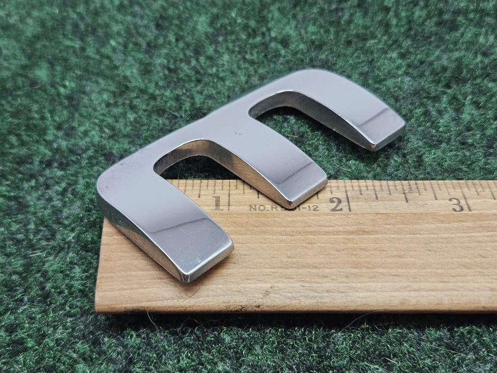 OEM "M" Silver Individual Letter Lettering Emblem Badge Logo Nameplate 3D 7S7