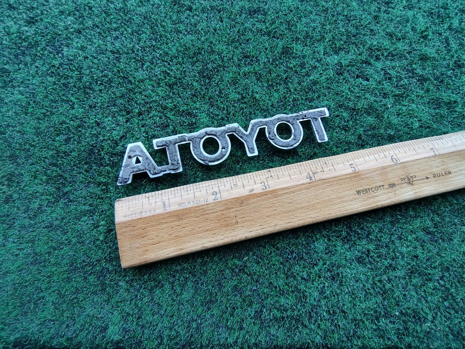 Toyota OEM Chrome Plastic 4.75" Emblem Badge Logo Nameplate Name 7544 02070 5S3